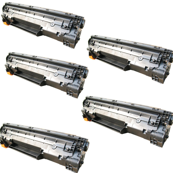 מארז חסכון 5 טונרים תואמים HP CE285A/CRG725/CB435A/CB436A - CE278A/CRG728/CRG726 