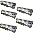 מארז חסכון 5 טונרים תואמים HP CE285A/CRG725/CB435A/CB436A - CE278A/CRG728/CRG726 