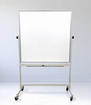 לוח מחיק מגנטי דו-צדדי על גלגלים דגם פרימיום 120/120 Bclear