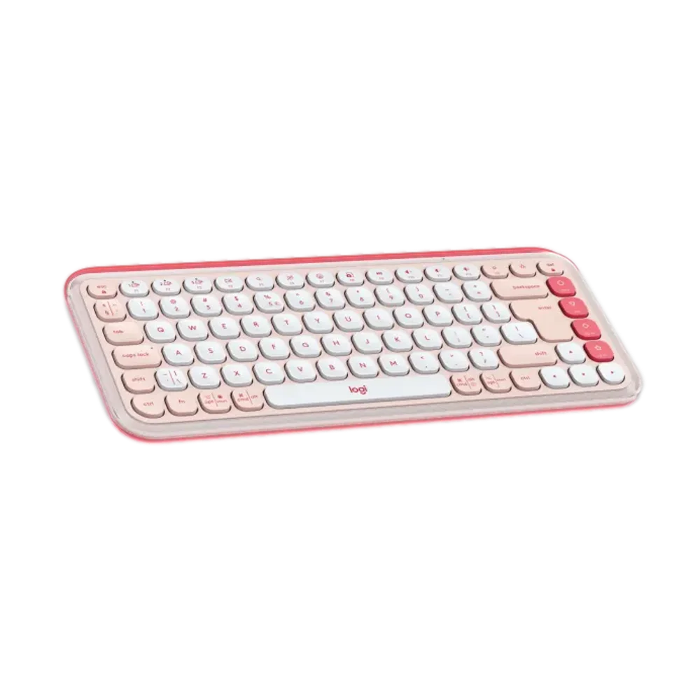  מקלדת אלחוטית בצבע ורוד LOGITECH POP ICON KEYS 