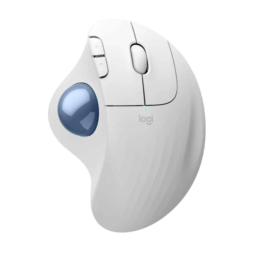  עכבר ארגונומי בצבע אופווייט LOGITECH ERGO M575S WIRELESS TRACKBALL 