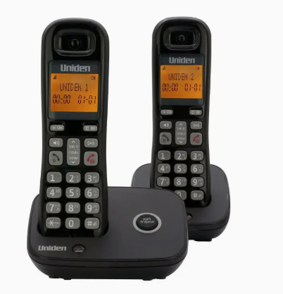 טלפון אלחוטי עם צג שיחה מזוהה ודיבורית + שלוחה Uniden 