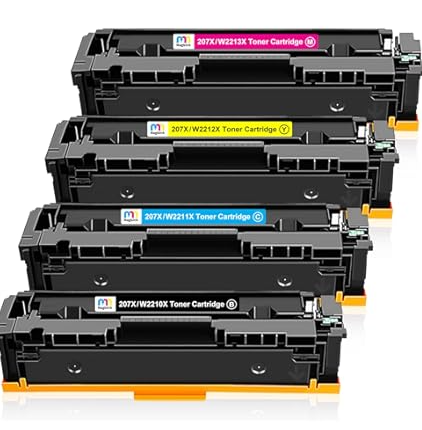 סט 4 טונרים תואמים HP W2210X/W2211X/W2212X/W2213X 207X