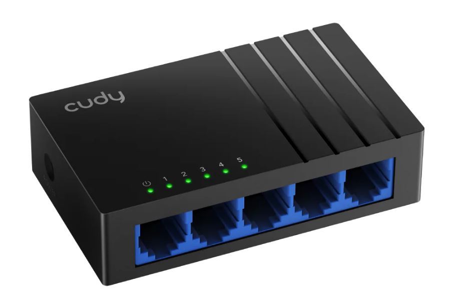 רכזת רשת / ממתג CUDY 5-Port Gigabit Switch GS105D-IL