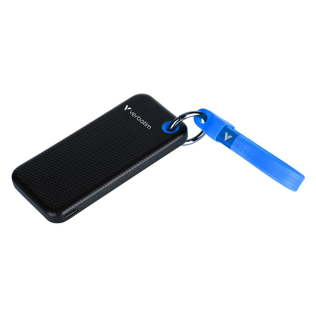 כונן קשיח חיצוני Verbatim Pocket SSD USB 3.2 Gen 2 2TB Black/Blue 
