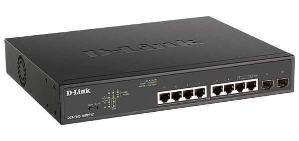 רכזת רשת / ממתג D-LINK DGS-1100-10MPV2/A3A