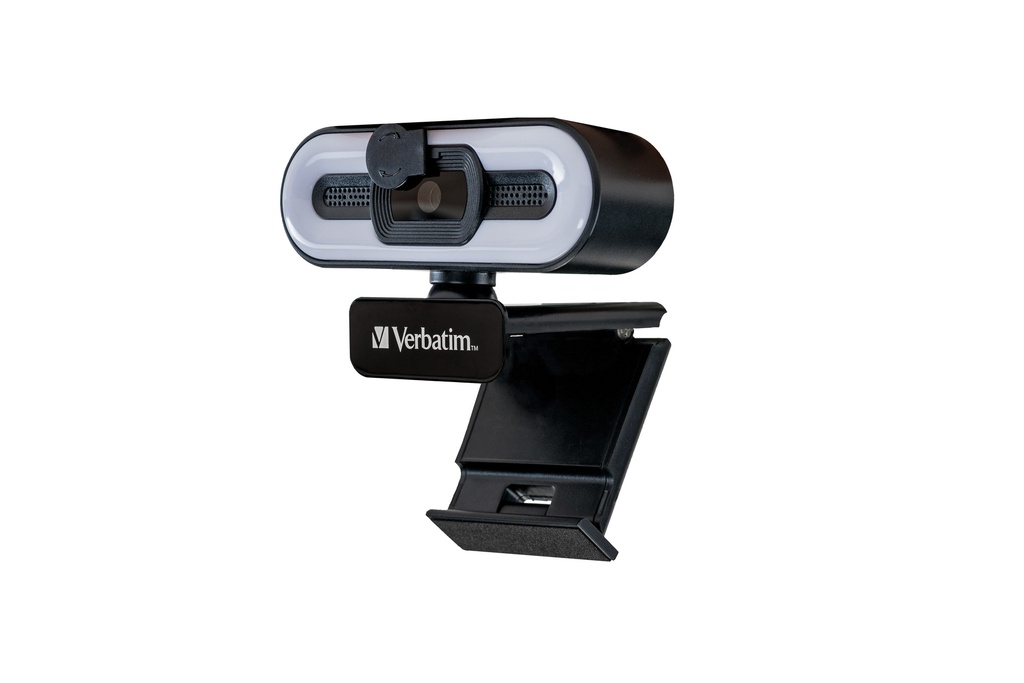  Verbatim AWC-02 Full HD 1080p Autofocus Webcam with Microphone and Light 