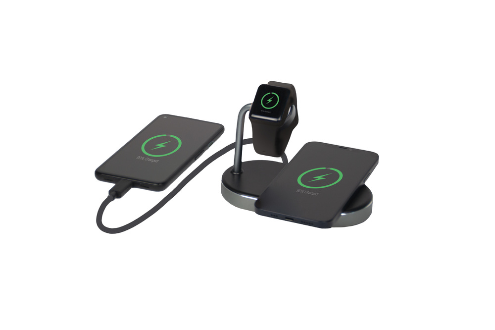 Verbatim Aluminium 3-in-1 Qi MFi Wireless + Apple Watch + QC 