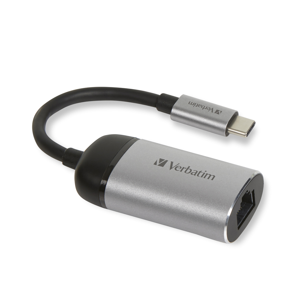 מתאם Verbatim USB-C™ TO GIGABIT ETHERNET ADAPTER 