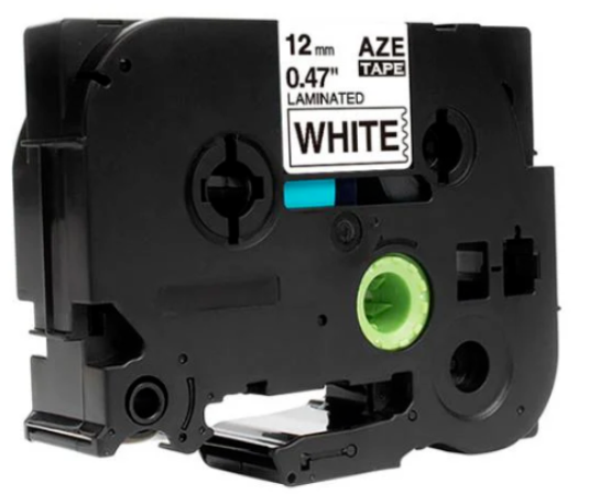 TZe-141 סרט תואם למדפסת מדבקות 18 ממ כתב שחור/סרט שקוף Brother