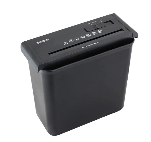 מגרסת נייר רצועות נפח 10 ליטר Semicon sm-518B