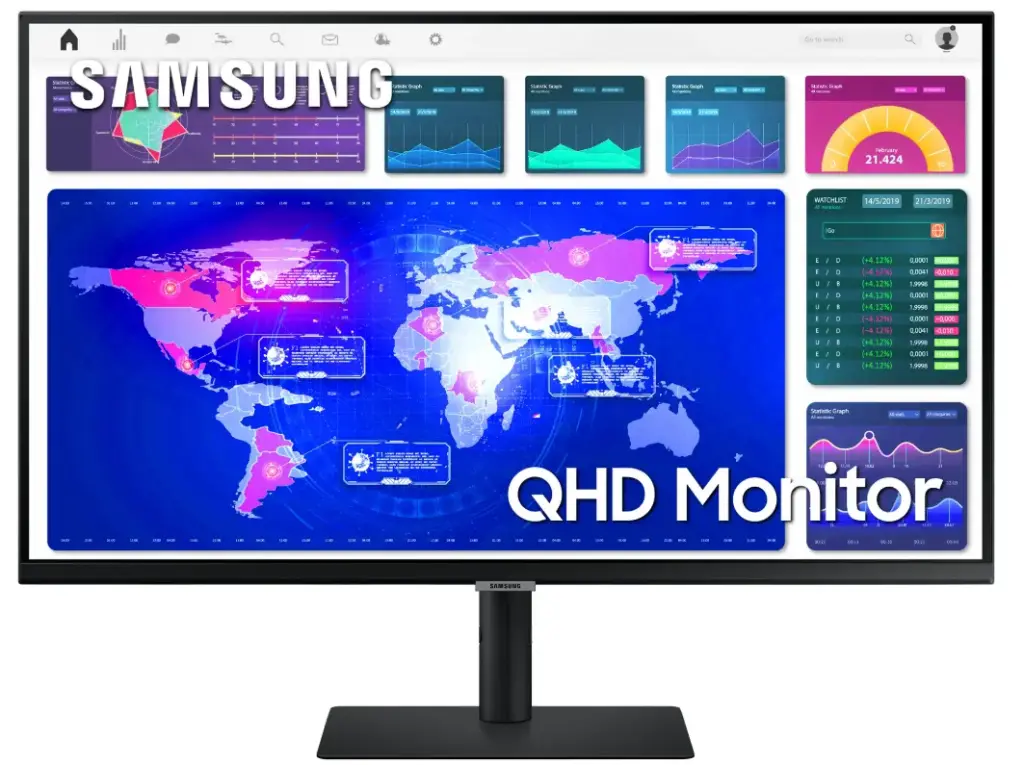 מסך מחשב Samsung ViewFinity S6 S32A602NAM QHD סמסונג 