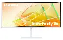 מסך מחשב ‏34 ‏אינטש Samsung ViewFinity S6 S34C650TAM UWQHD סמסונג צבע לבן