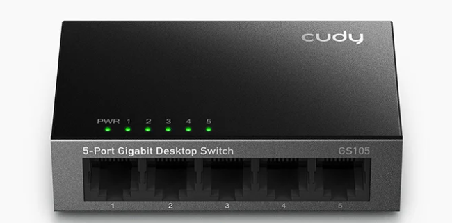  (מתכת) CUDY 5-Port Gigabit Switch GS105-IL 