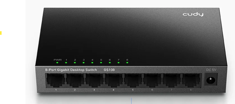  (מתכת) CUDY 8-Port Gigabit Switch GS108-IL 