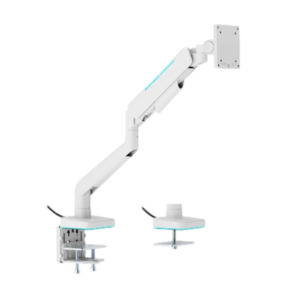  זרוע שולחנית גיימינג 17'-49' עם תאורת RGB דגם LDT85-C012L מבית LUMI 