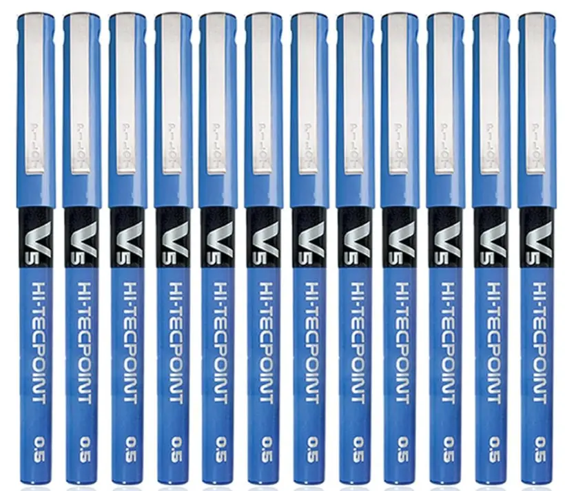 עט טכפוינט V5 כחול PILOT מארז 12 יח'