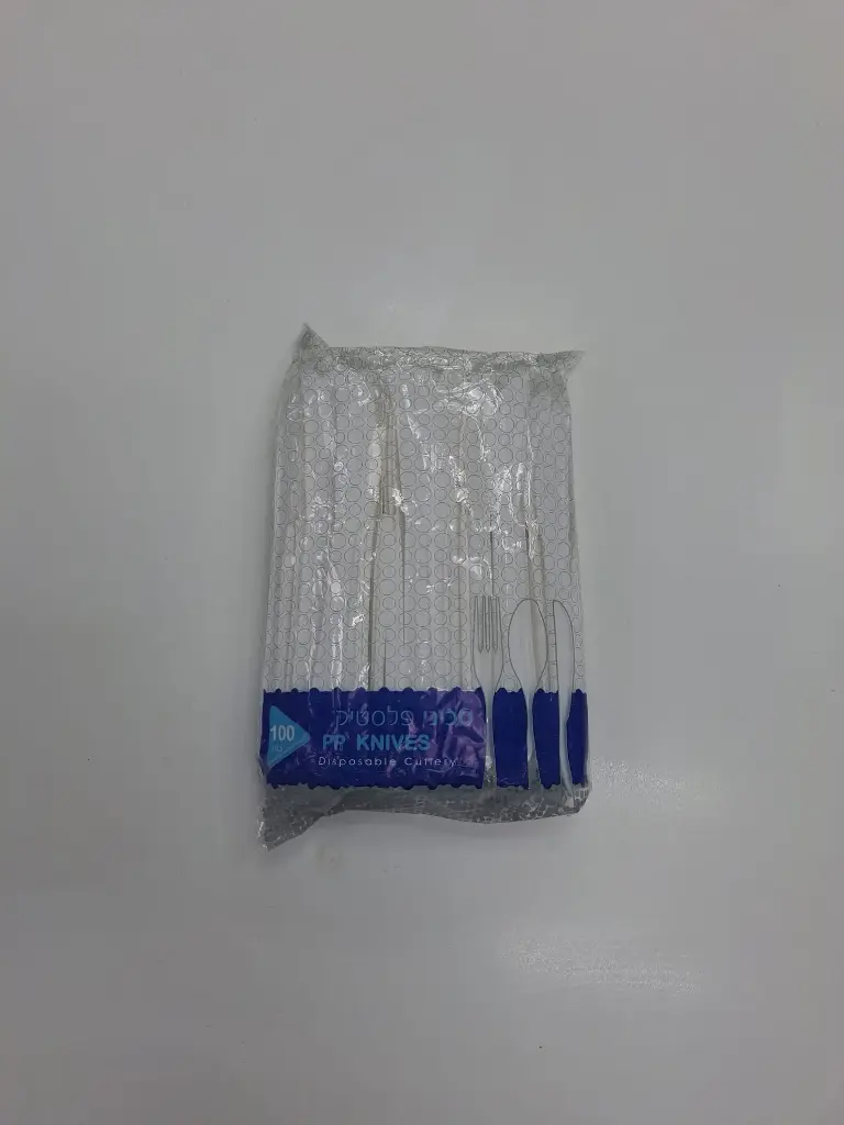 סכין פלסטיק כמות 100 יח' 