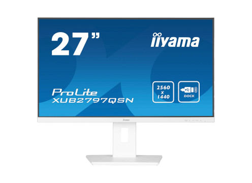  מסך מחשב IIYAMA 27" PROLITE IPS QHD 100HZ 1MS WHITE 