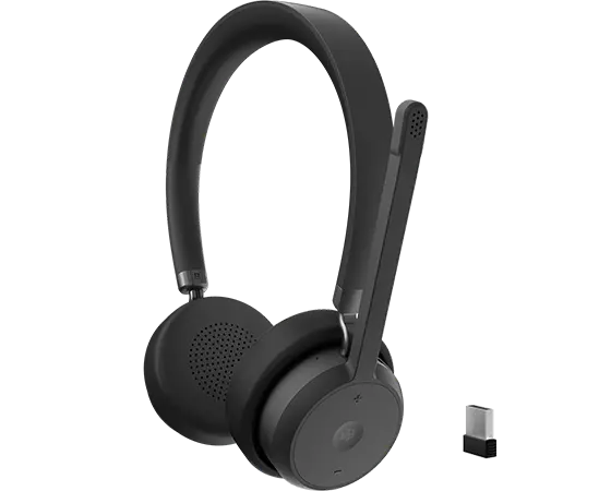  LENOVO Wireless VoIP Headset | Bluetooth® 5.3 with USB-A re 
