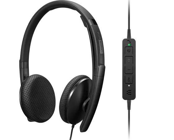 אוזניות חוטיות LENOVO Wired VoIP Headset 4XD1M45626
