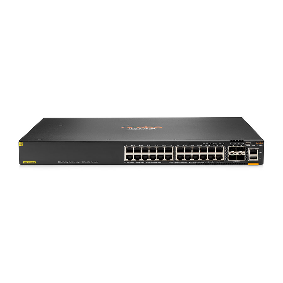 רכזת רשת Aruba JL725B 6200F 24G Class4 PoE 4SFP+ 370W Switch 