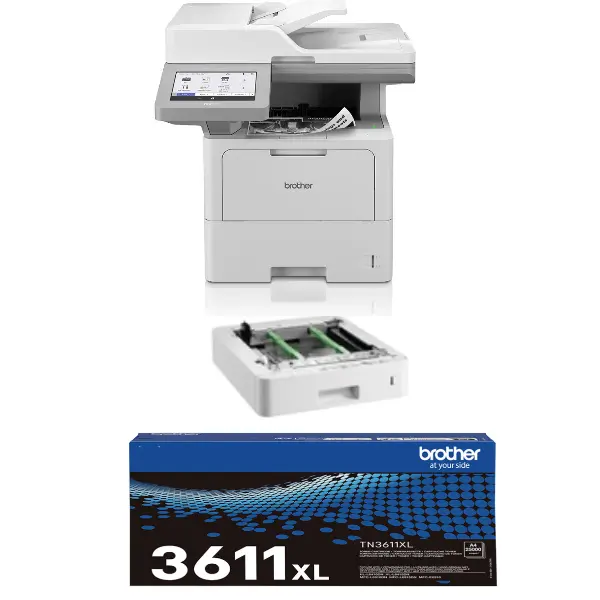 חבילת מדפסת לייזר משולבת Brother MFC-6910DN‎ + טונר מקורי 25000 דף + מגירה נוספת 250 דף