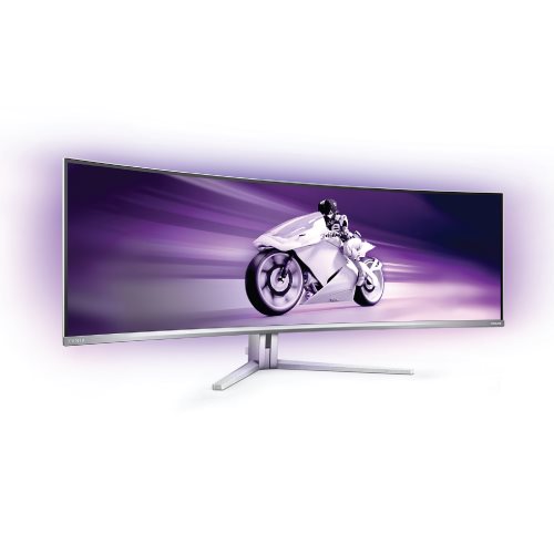  ‎HDR400 ‎מעבד‎ ,QD-OLED ‎הדגל‎ ‎מסדרת‎ ‎ורחב‎ ‎קעור‎ 49" ‎מחשב‎ ‎מסך‎ 