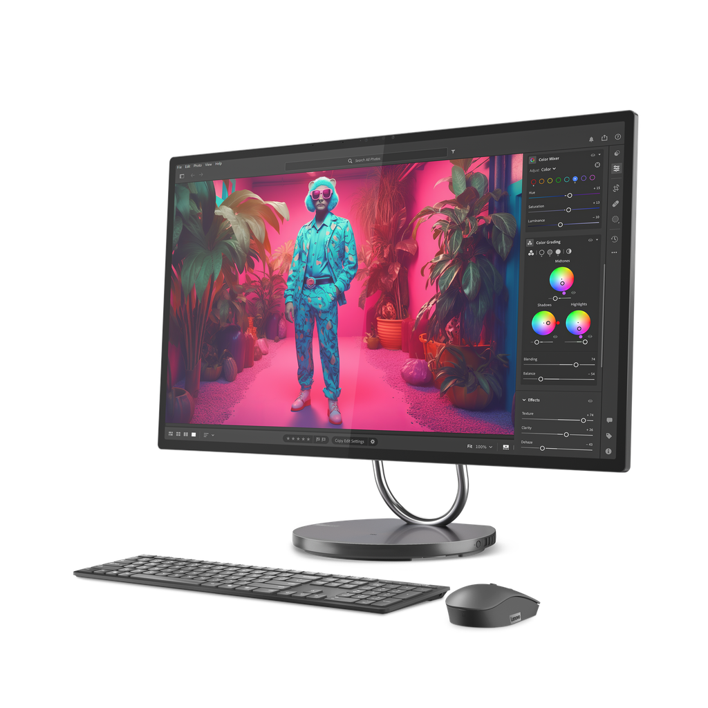 מחשב Yoga AIO 32ILL10 31.5" UHD Ultra7 258V/32G/1TSSD/RTX4050/11P/Storm Grey/3YP 
