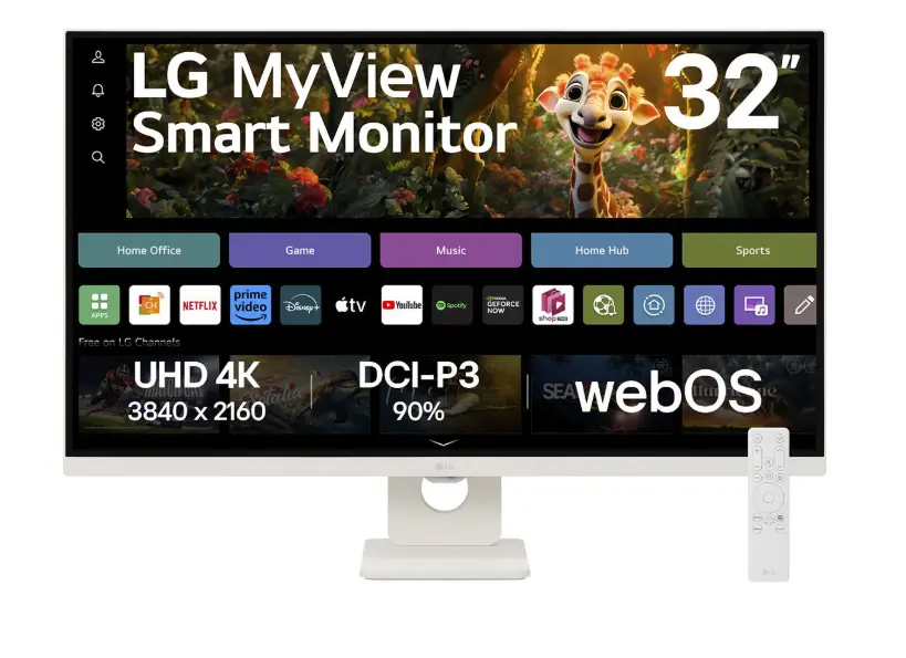 מסך מחשב חכם LG MyView 32SR73U 4K UHD
