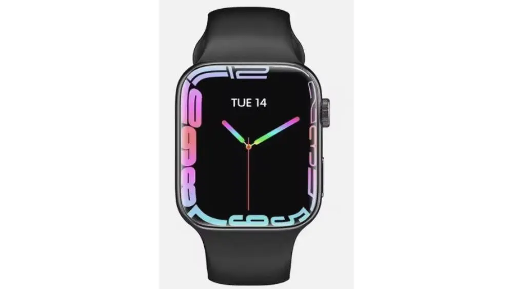 שעון חכם מרובע Z86 PRO MAX - כולל עברית ו 3 רצועות - צבע שחור