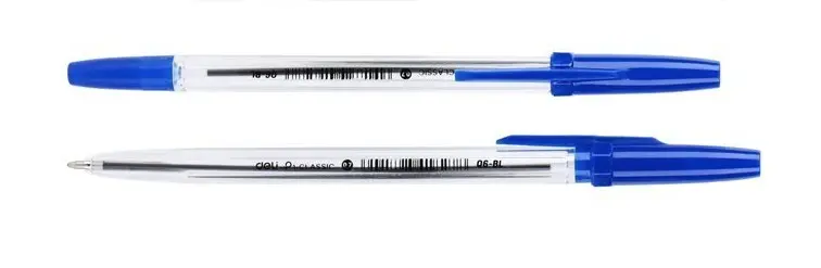 עט כדורי כחול deli EQ6-BL 0.7 - יחידה אחת