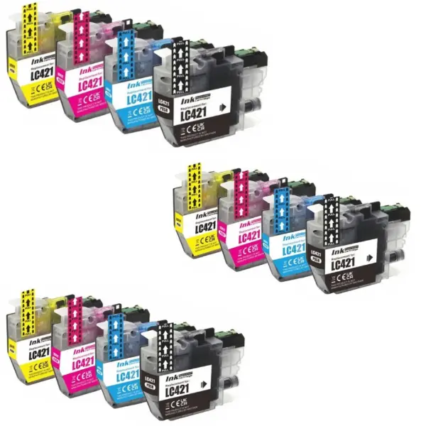 מארז חסכון 3 סטים ראשי דיו תואמים Brother LC421 