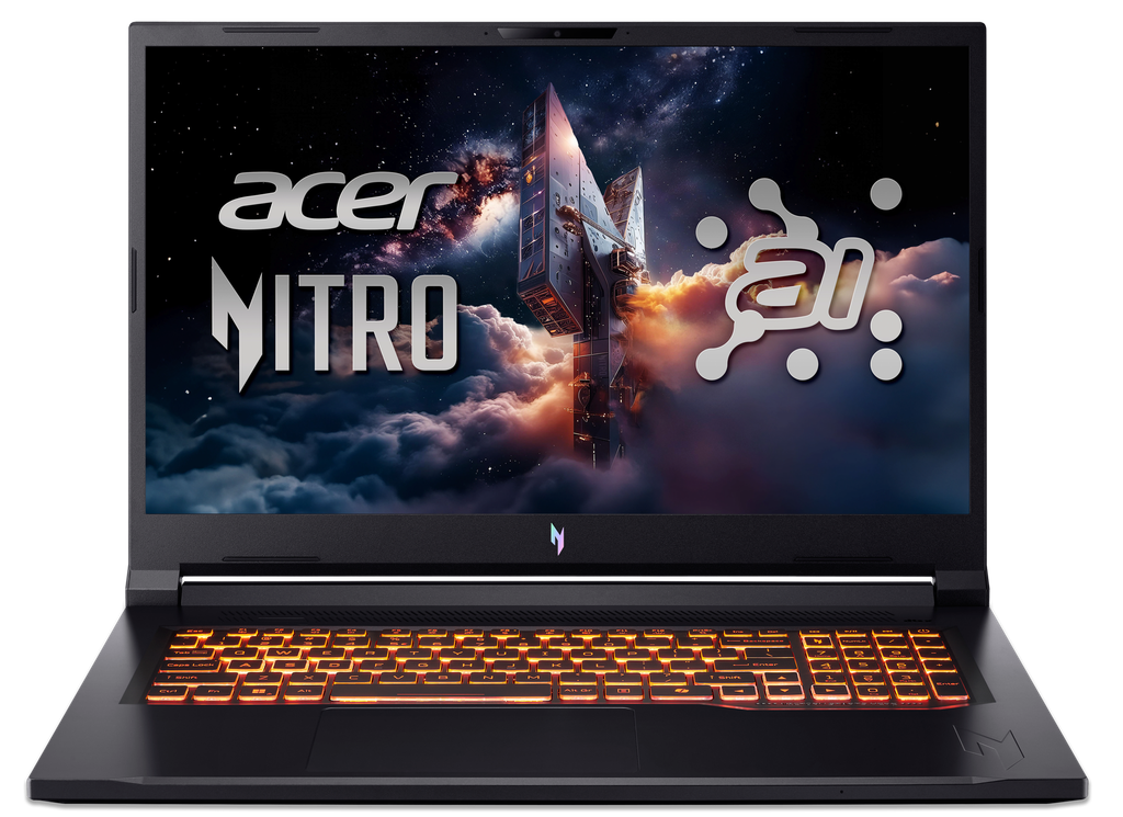 מחשב נייד Acer Nitro V17 AI Ryzen AI 5-340/16/512/DOS 