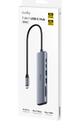 מפצל CUDY 7-IN-1 USB-C Hub with 4K HDMI UH407 