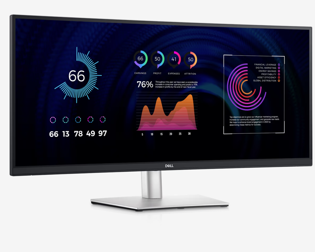 מסך מחשב ‎ Dell Pro 34 Plus USB-C Hub Monitor - P3425WEדל
