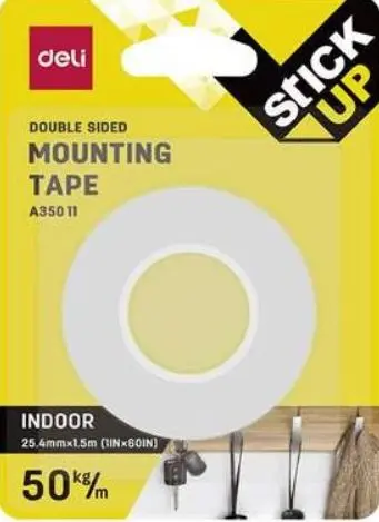 דבק דו"צ ספוגי 1.5מ' 25.4/מ"מ 35011 deli