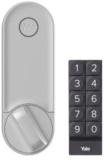 מנעול חכם לדלת Yale Linus™ L2 90600700 כולל קודן צבע כסוף