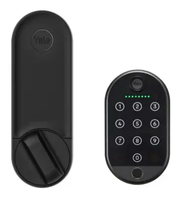 מנעול חכם לדלת Yale Linus™ L2 90600601 כולל קודן טביעת אצבע צבע שחור