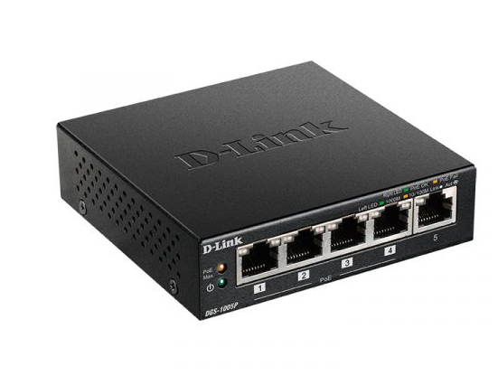 מתג D-Link DGS-1005P/B3A 