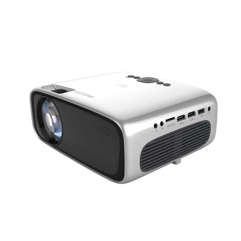  מקרן חכם Philips NeoPix Prime 2 תצוגת HD, סטרימינג מובנה, Wi-Fi כפול, תמיכה ב-Netflix ו-YouTube Philips Neopix Prime 2 