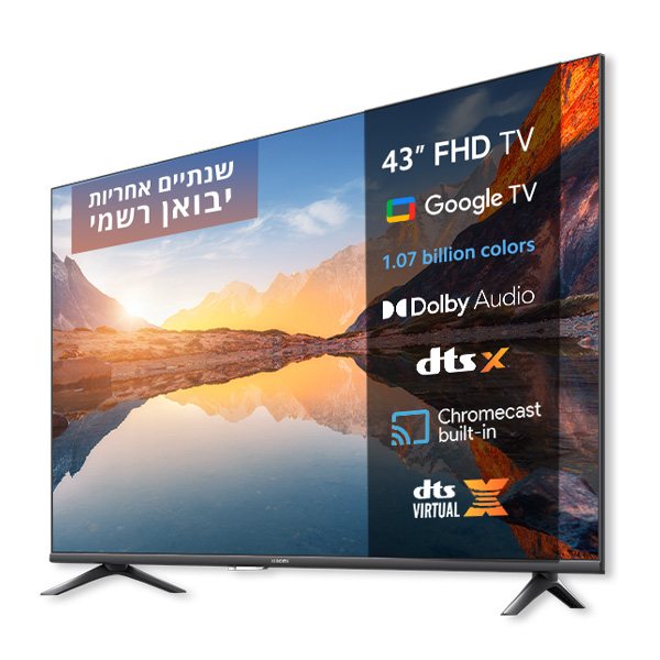 טלויזיה ''43 FHD שיאומי Xiaomi TV A 43'' FHD (2025) 