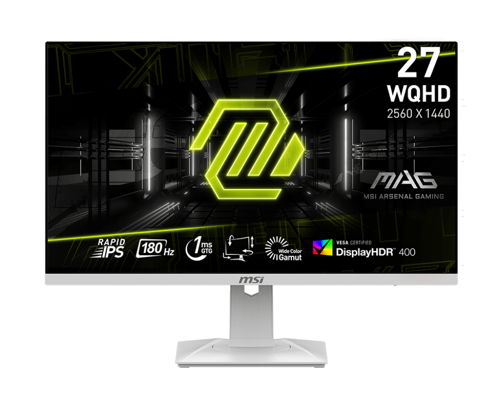  מסך מחשב לבן גיימינג MSI MAG 274QRFW 2K 