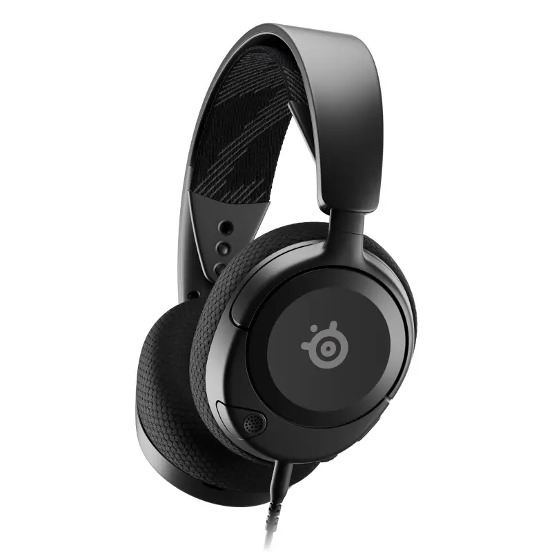  אוזניות גיימינג חוטיות SteelSeries Arctis Nova 1 – סאונד 360°, מיקרופון מובנה ונוחות לשעות משחק 