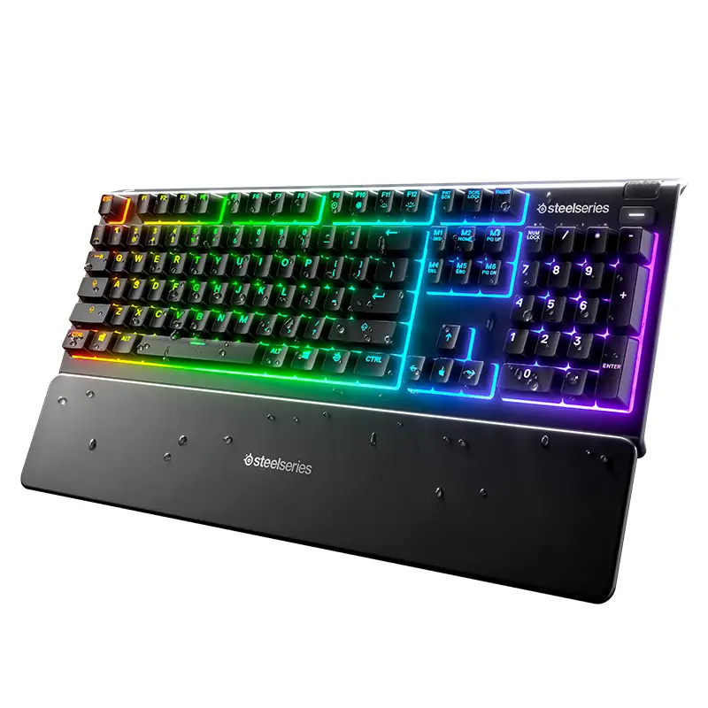  מקלדת גיימינג חוטית Steelseries Apex 3 US עם תאורת RGB עמידה במים 