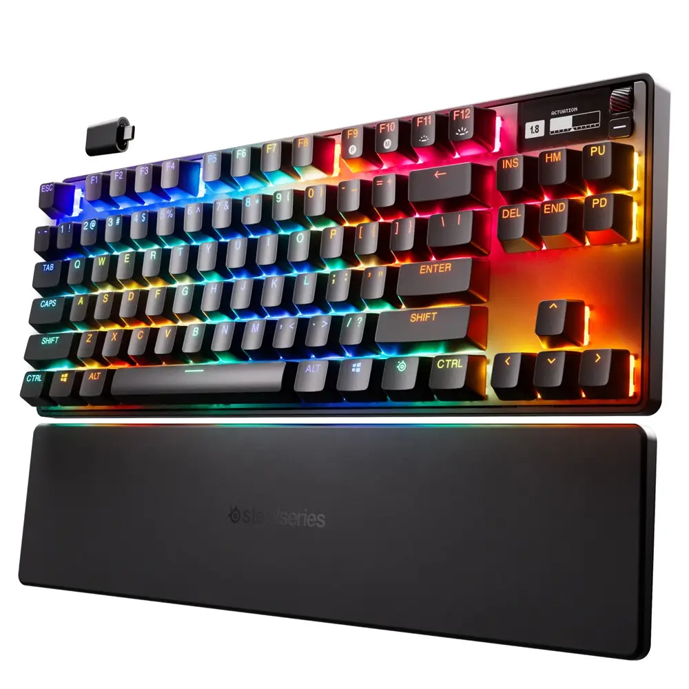  מקלדת גיימינג מכאנית מקצועית אלחוטית SteelSeries Apex Pro Gen 3 TKL WL 