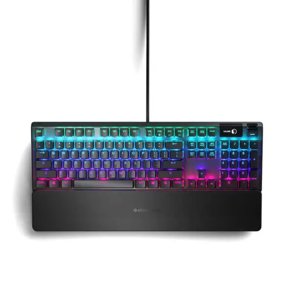  מקלדת גיימינג היברידית מכאנית Apex 5 US LED Steelseries Apex-5-US 