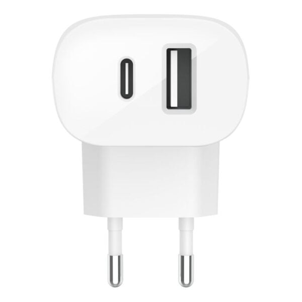  מטען קיר כפול Belkin Boost Charge Wall Charger 32W צבע לבן Belkin Wall Charger 