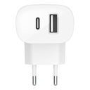  מטען קיר כפול Belkin Boost Charge Wall Charger 32W צבע לבן Belkin Wall Charger 
