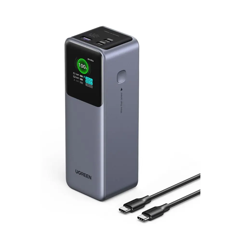  סוללת גיבוי Ugreen Power Bank Nexode 25000mAh PD 200W שחור 